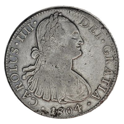 8R. Plata. Carlos IV