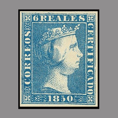 E0004 - 6 Reales. Azul