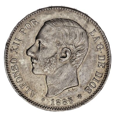 5Pts. Plata. Alfonso XII